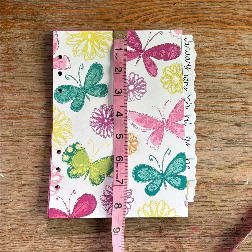 28 Colorful Butterfly Hearts A5 Planner Monthly Dividers Set